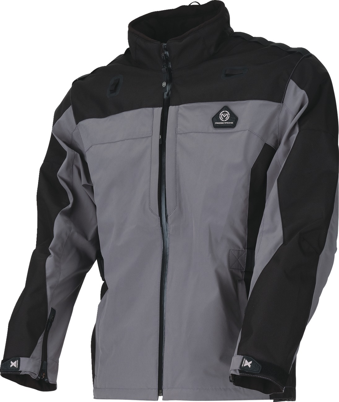 Moose Offroad Expedition Jacket Men's S Gray/Black - All-weather softshell riding jacket, Men's size S - Click Image to Close