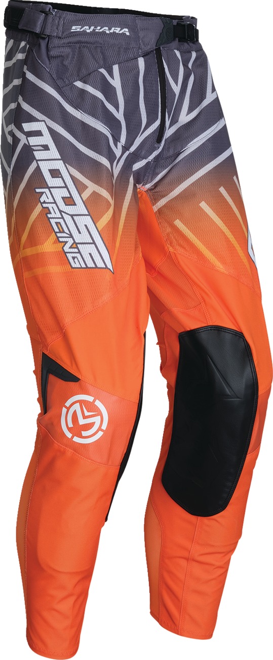 Moose Sahara Pants In Boot Light Gray Orange Men's Size 34 - Light Gray/Orange, Men's, Size 34 Offroad Pants - Click Image to Close