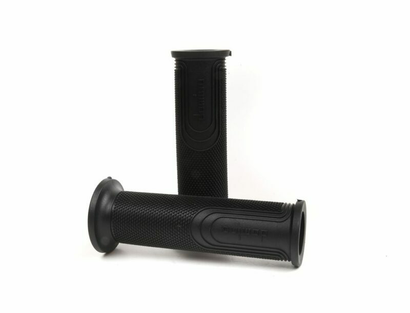Domino Racing Street Style Grips Open End Black Pair - Black open end grips for 7/8 in handlebars - Click Image to Close