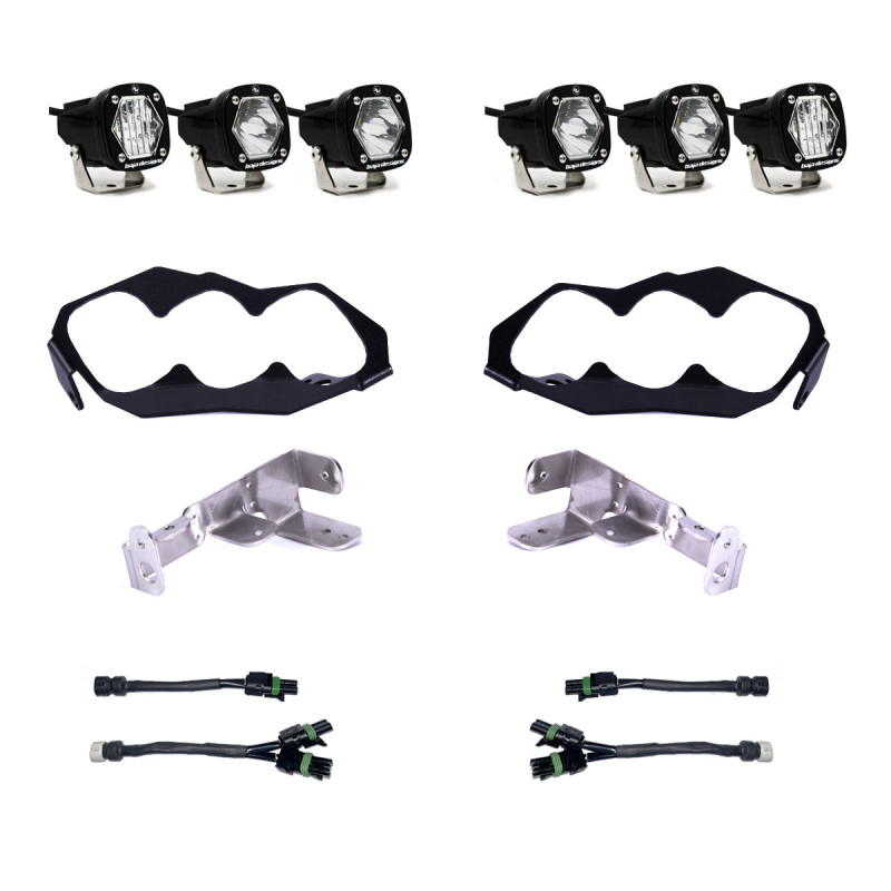 Baja Designs S1 Headlight Kit For 2024+ Can-Am Maverick R - Click Image to Close