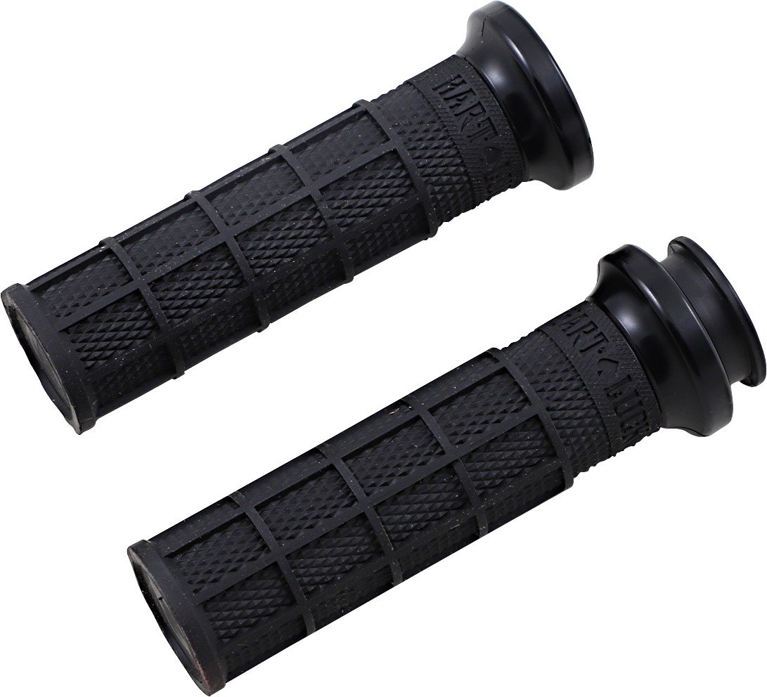 ODI Hart-Luck V-Twin Lock-On Grips Black for Indian Touring - Lock-On waffle grips, Black, For Indian Touring models - Click Image to Close