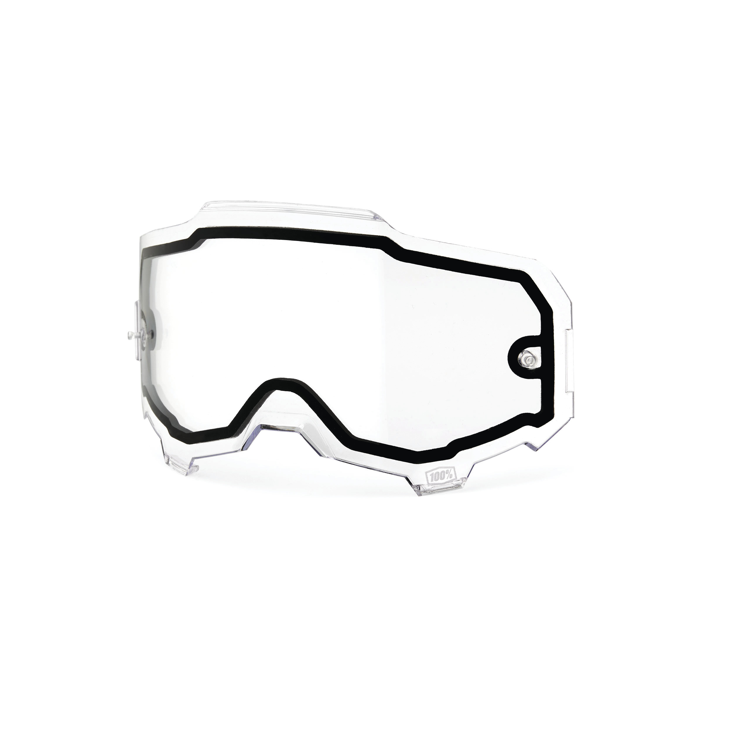 100% Armega Goggle Dual Pane Clear Lens Shatter Resistant Adult - Replacement lens for 100% Armega goggles - Click Image to Close