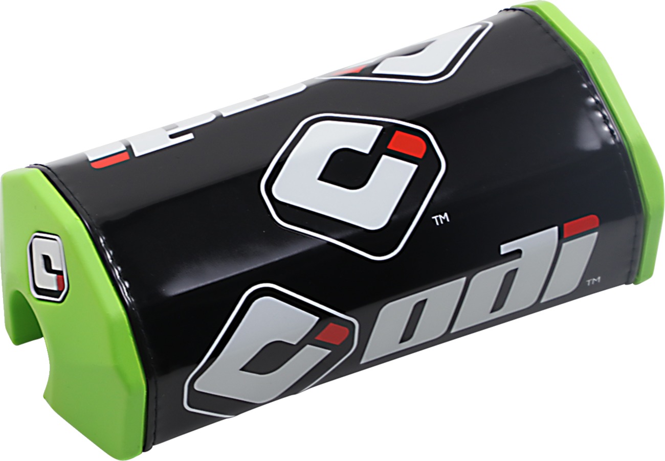 ODI Oversized Handlebar Pad Black Green 7.5in x 3.25in x 2.25in - Oversized handlebar pad in black and green - Click Image to Close