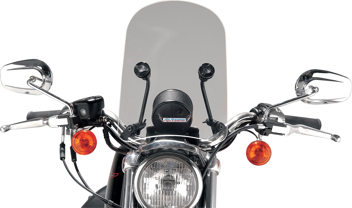 Slipstreamer HD-3 Tombstone Windshield Clear 14"x10" Fits 7/8"/1" Bars - Click Image to Close