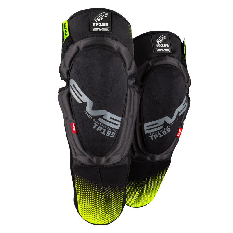 EVS TP199 Knee/Shin Guard Black/Hi-Viz L/XL - Knee/Shin Guards in Black/Hi-Viz, Size L/XL - Click Image to Close