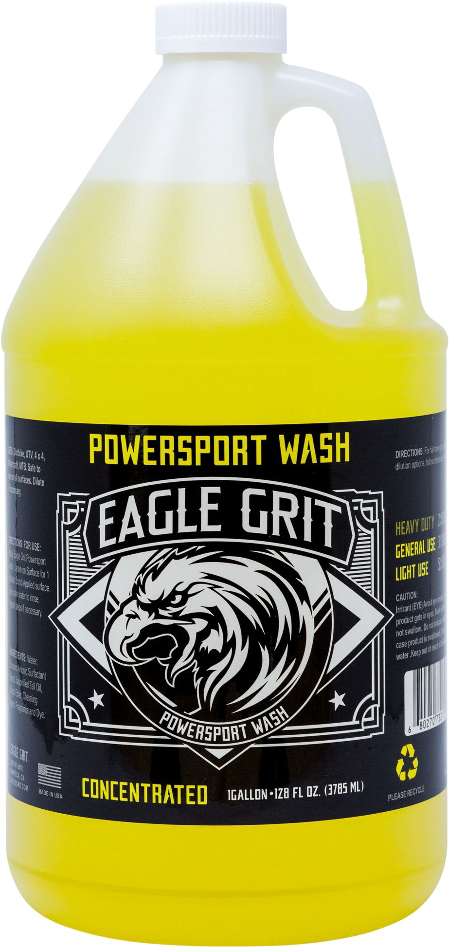Eagle Grit Powersports Wash 1 Gallon - 1 gal cleaner for motorcycles, ATVs, UTVs, more - Click Image to Close
