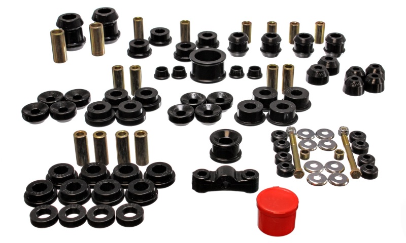 Energy Suspension Hyper-Flex Master Bushing Set Black Fits 94-01 Integra - Click Image to Close