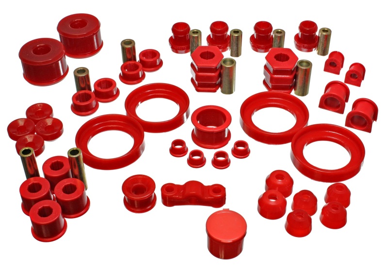Energy Suspension Red Hyper-Flex Master Bushing Set Fits 99-00 Honda Civic Si - Click Image to Close
