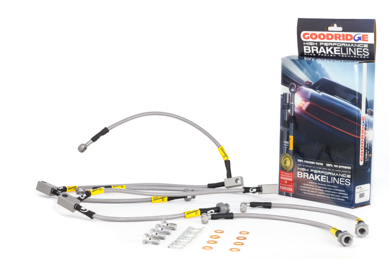 Goodridge G-STOP SS Braided Brake Line Kit Fits 03+ Nissan 350Z/Infiniti G35 - Click Image to Close