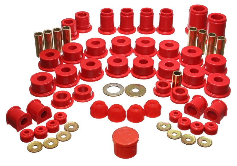 Energy Suspension Master Bushing Kit Red - Fits 90-95 Toyota 4Runner 2WD/4WD - Click Image to Close