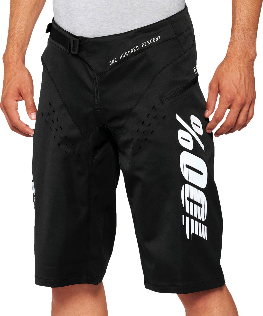 100% Men's R-Core Shorts Black Size 30 - Click Image to Close