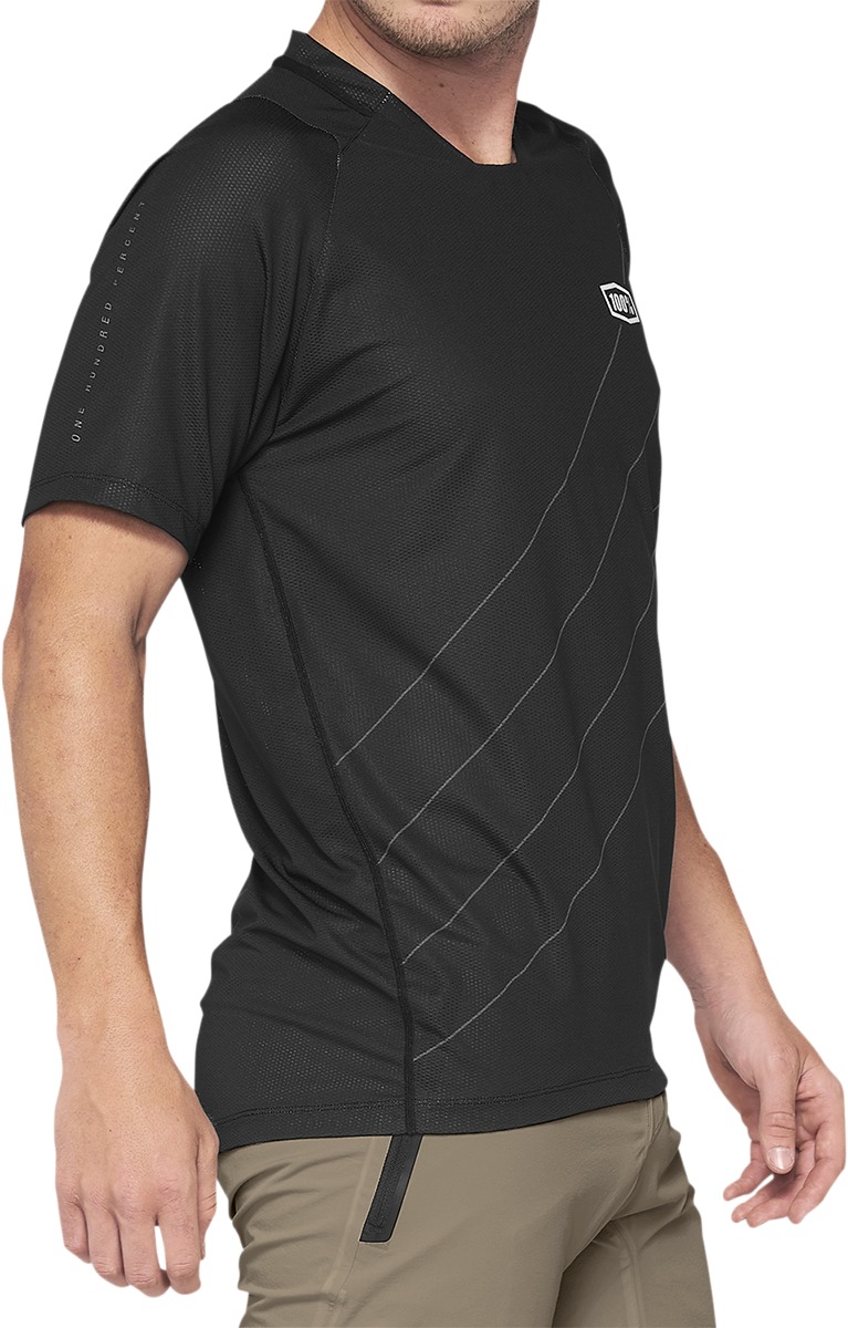 100% Men's Celium Jersey Dark Grey/Black Large - Click Image to Close