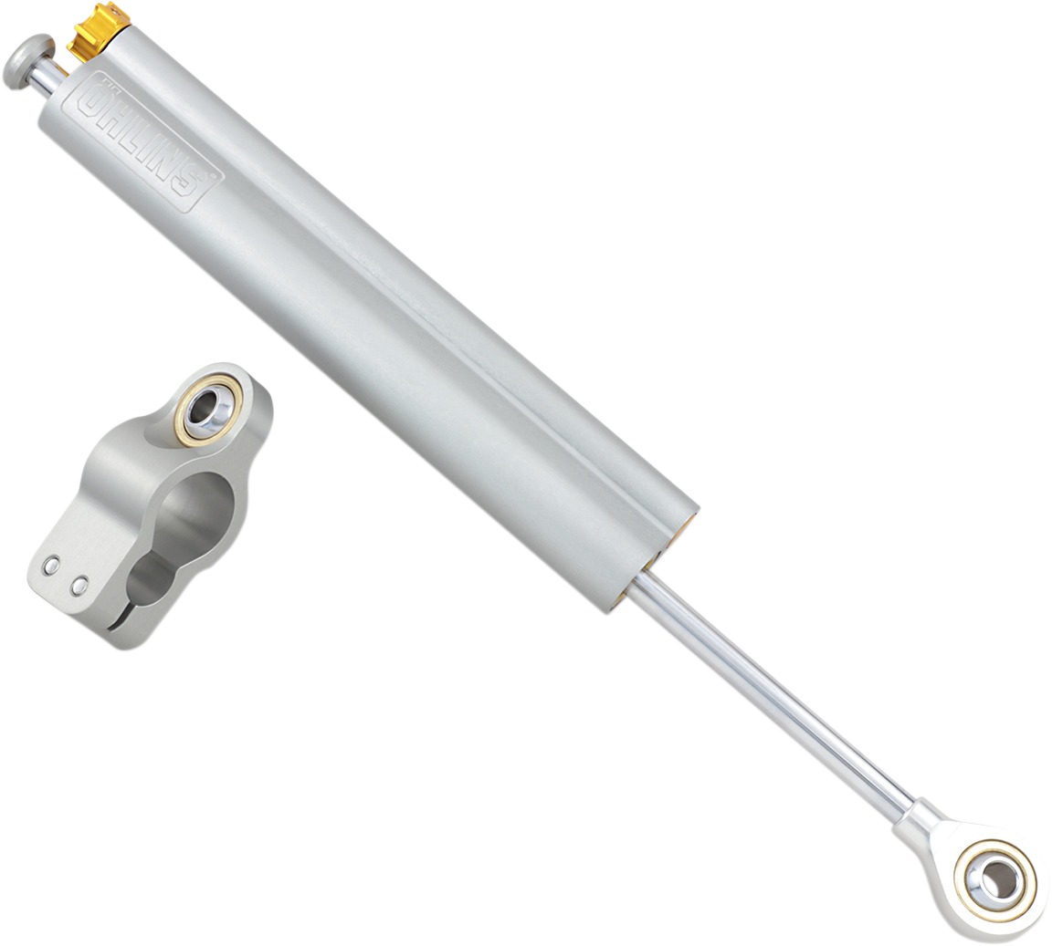 Universal 90mm Ohlins Piston Type Steering Damper / Stabilizer - Click Image to Close