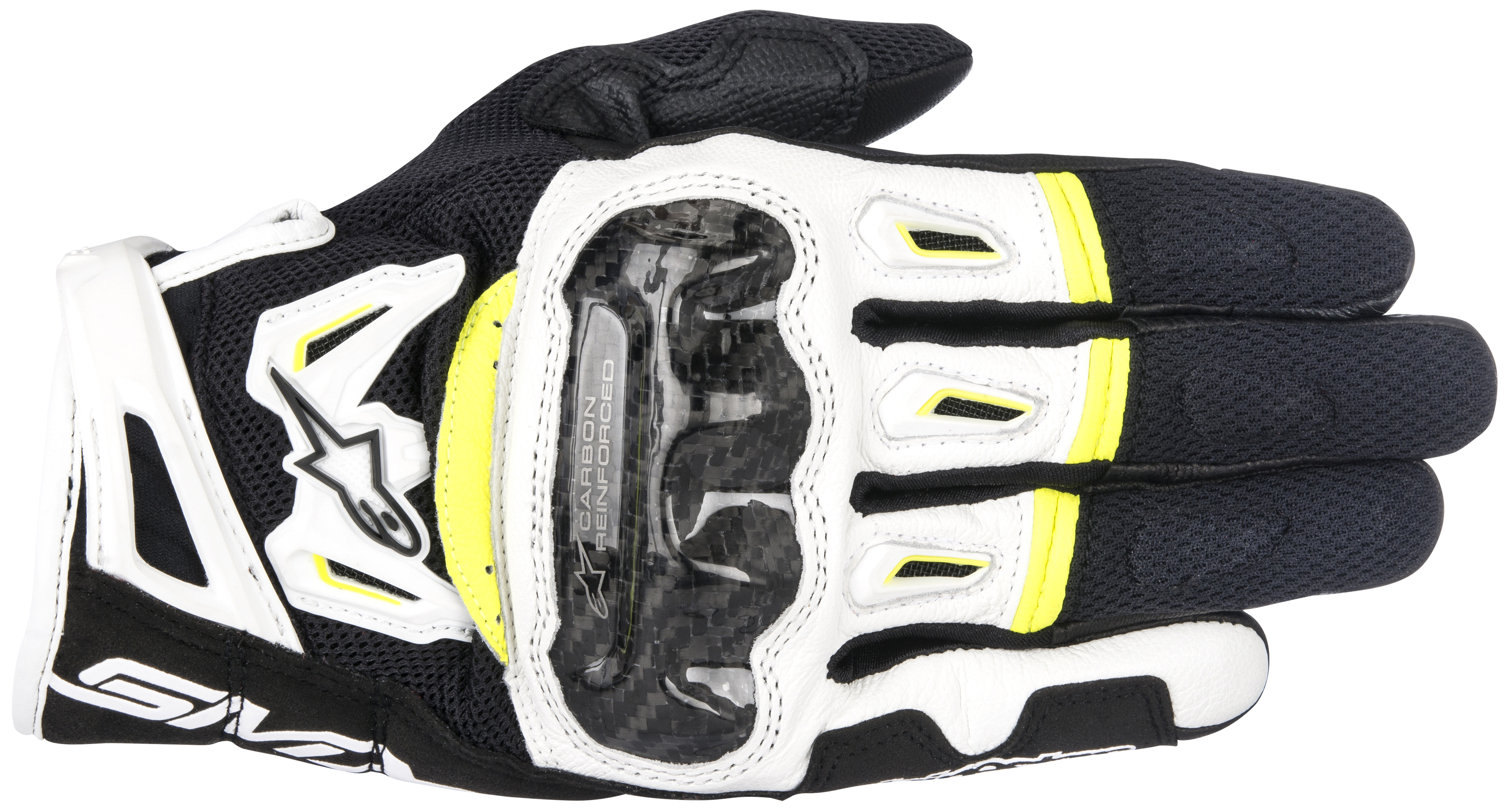 Alpinestars SMX-2 Air V2 Gloves Black/White 3XL - Click Image to Close