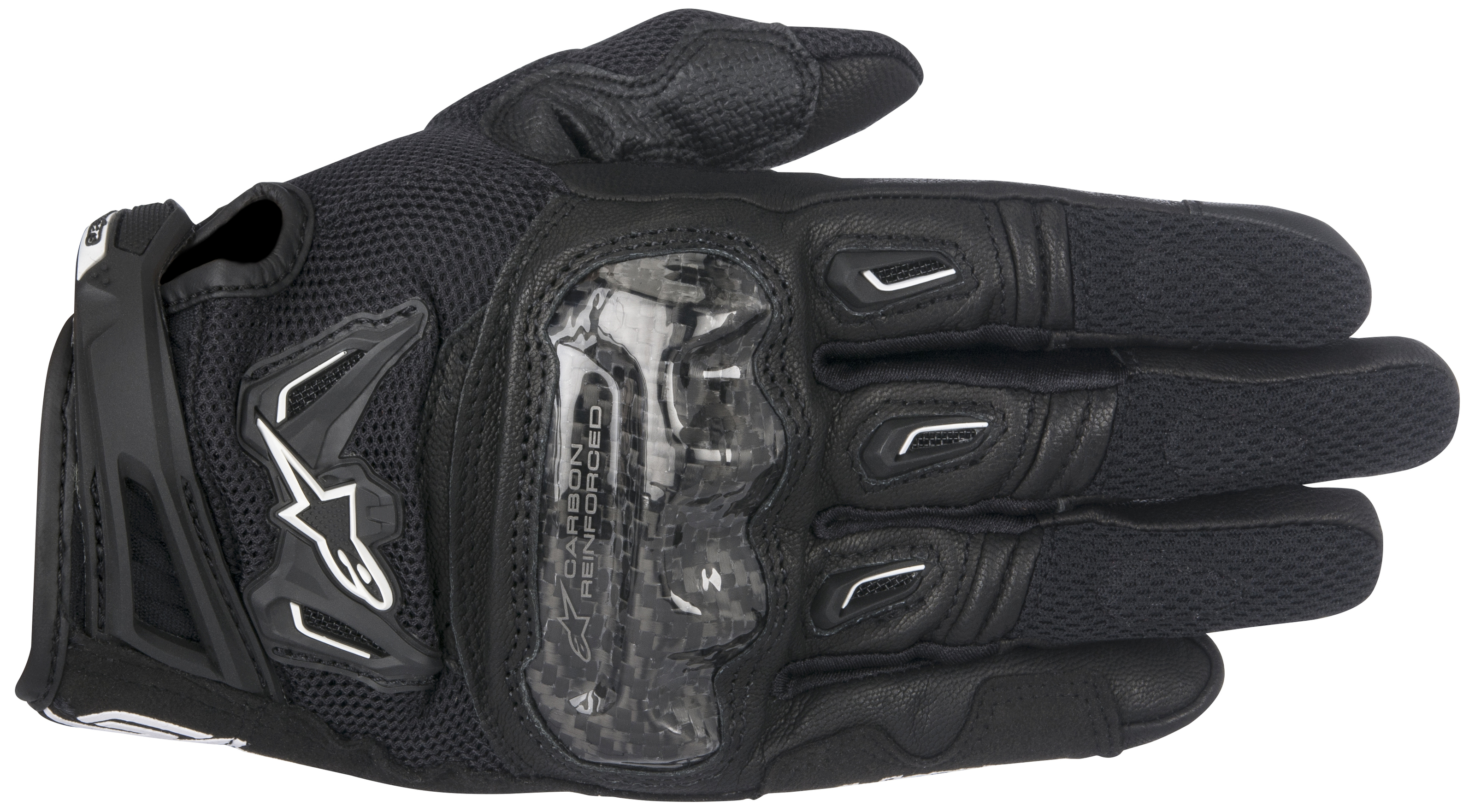Alpinestars SMX-2 Air V2 Motorcycle Gloves Black Medium - Click Image to Close
