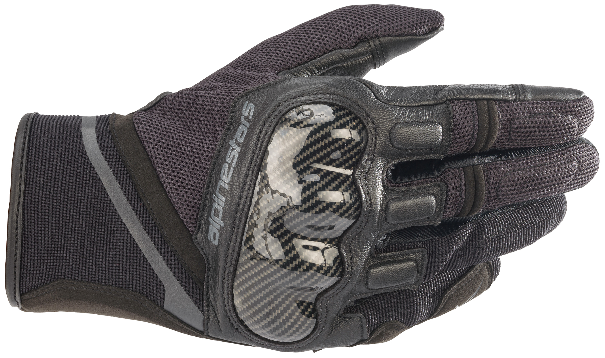 Alpinestars Chrome Gloves Black/Gray Medium - Click Image to Close