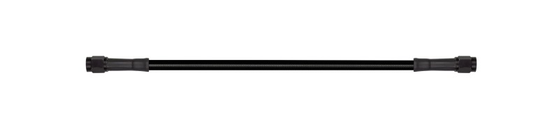 Goodridge 44in Universal Brake Line Black Zinc Fittings Black Hose - 44in universal brake line with black zinc fittings - Click Image to Close
