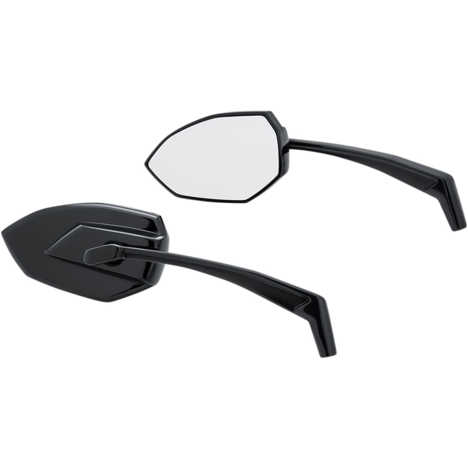 Kuryakyn Phantom Mirrors Gloss Black Pair - Click Image to Close