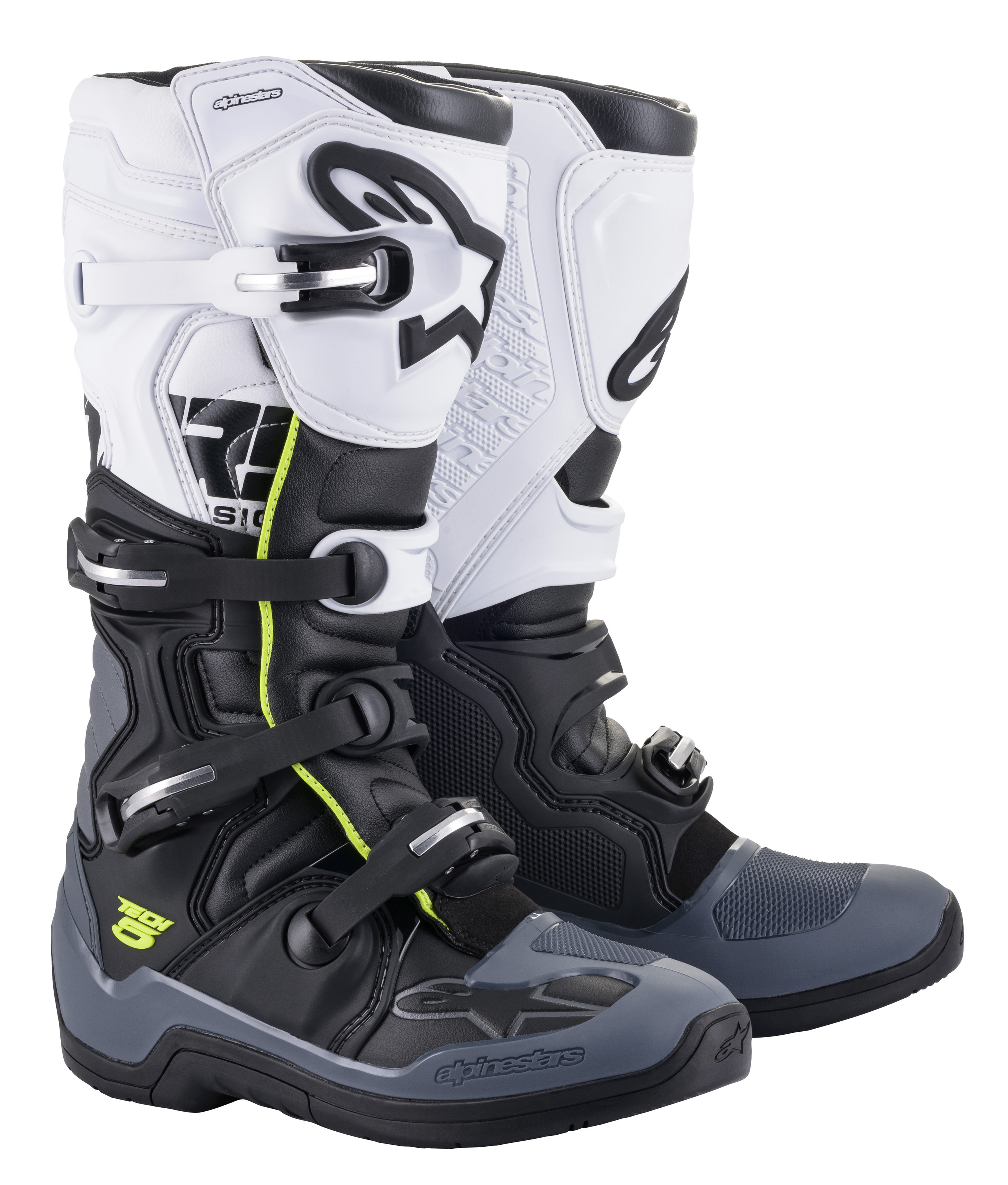 Tech 5 Boots Black/Dark Grey/White US 07 - Click Image to Close