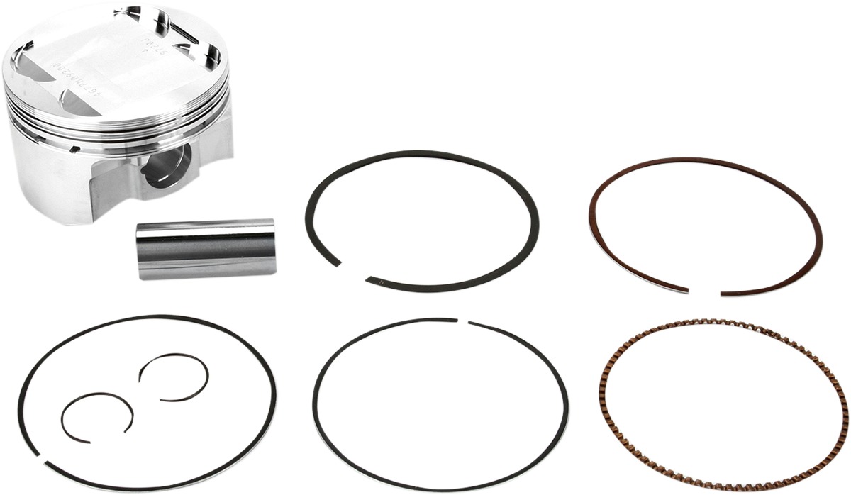 Wiseco Piston Kit 92.50mm +0.50 10.2:1 POL - 4677M09250 - Click Image to Close