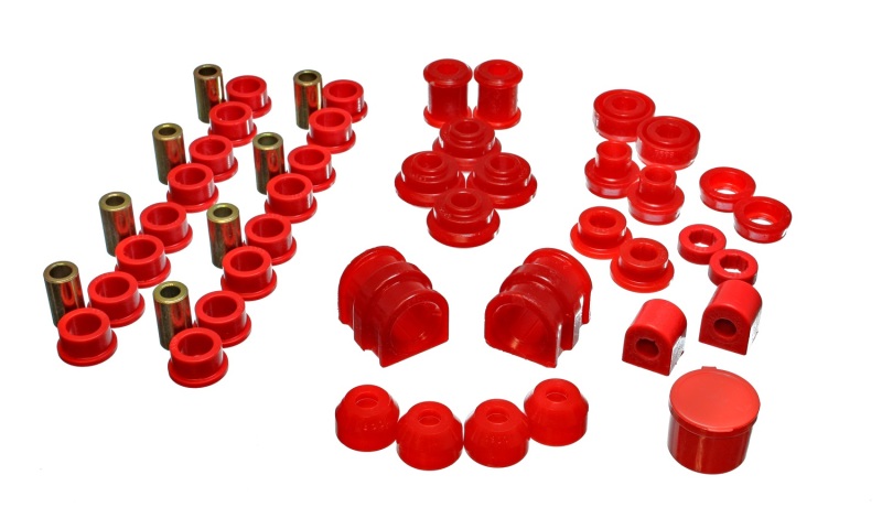 Energy Suspension Hyper-Flex Master Bushing Set Red Fits 91-02 Saturn S - Click Image to Close
