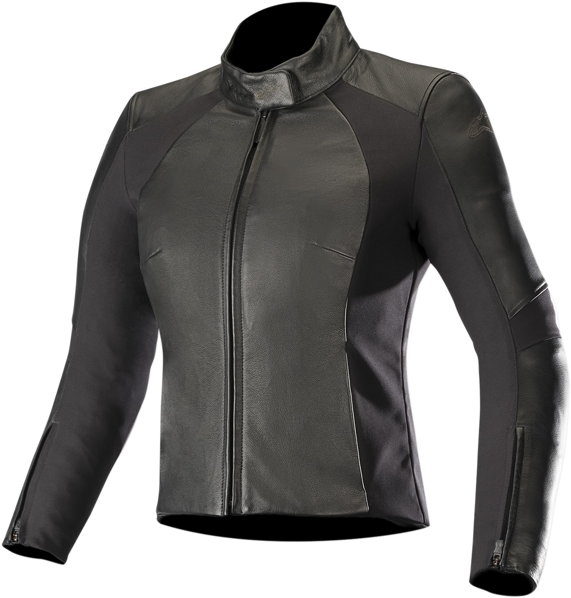 Women's Vika V2 Leather Street Riding Jacket Black US Large - Click Image to Close