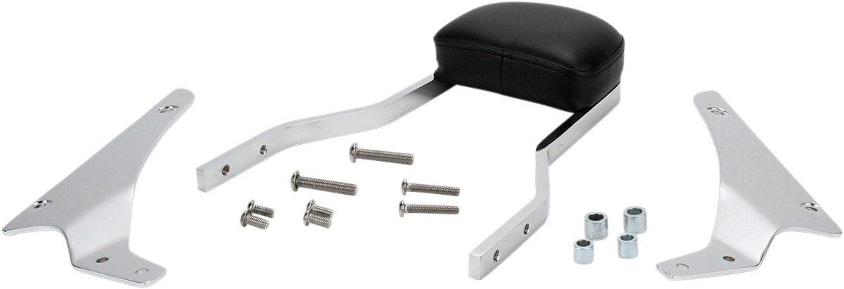 Cobra Chrome 14" Short Sissy Bar with Freedom Pad Fits VTX1300S 03-06 - Click Image to Close