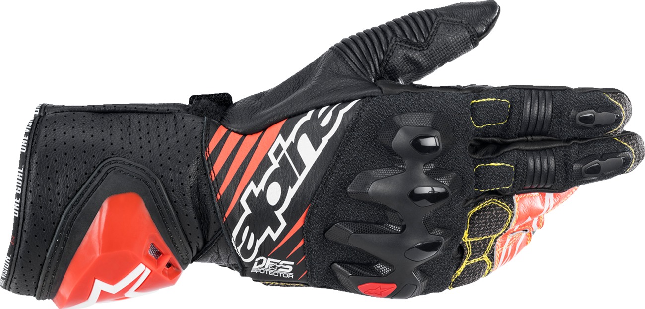 Alpinestars GP Tech v2 Gloves Black/White/Red L Men's - Click Image to Close