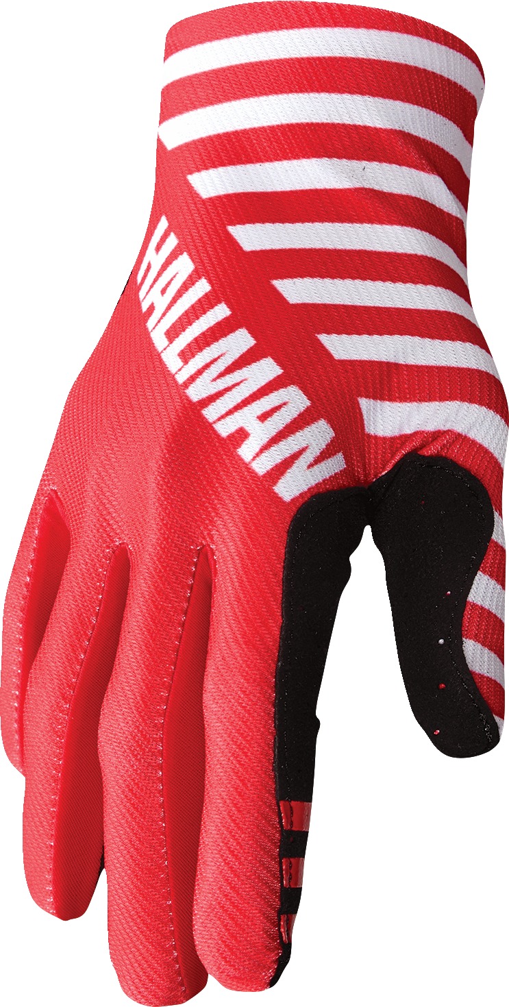 Thor Mainstay Gloves XL Red/White/Black Men's - MX gloves with perforated palm - Click Image to Close