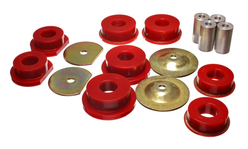 Red Rear Subframe Bushings Fits 08-10 Challenger/07-10 Charger/05-08 Magnum - Click Image to Close