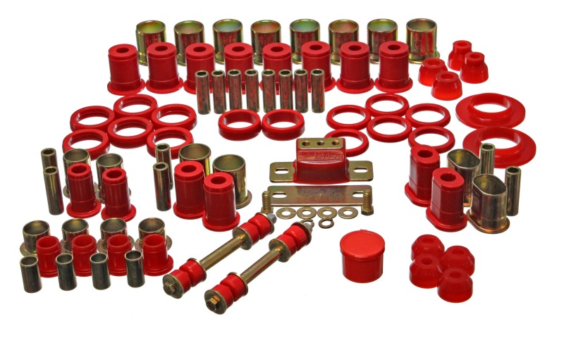 Energy Suspension Hyper-Flex Master Bushing Kit Red Fits 66-72 Cutlass/442 - Click Image to Close