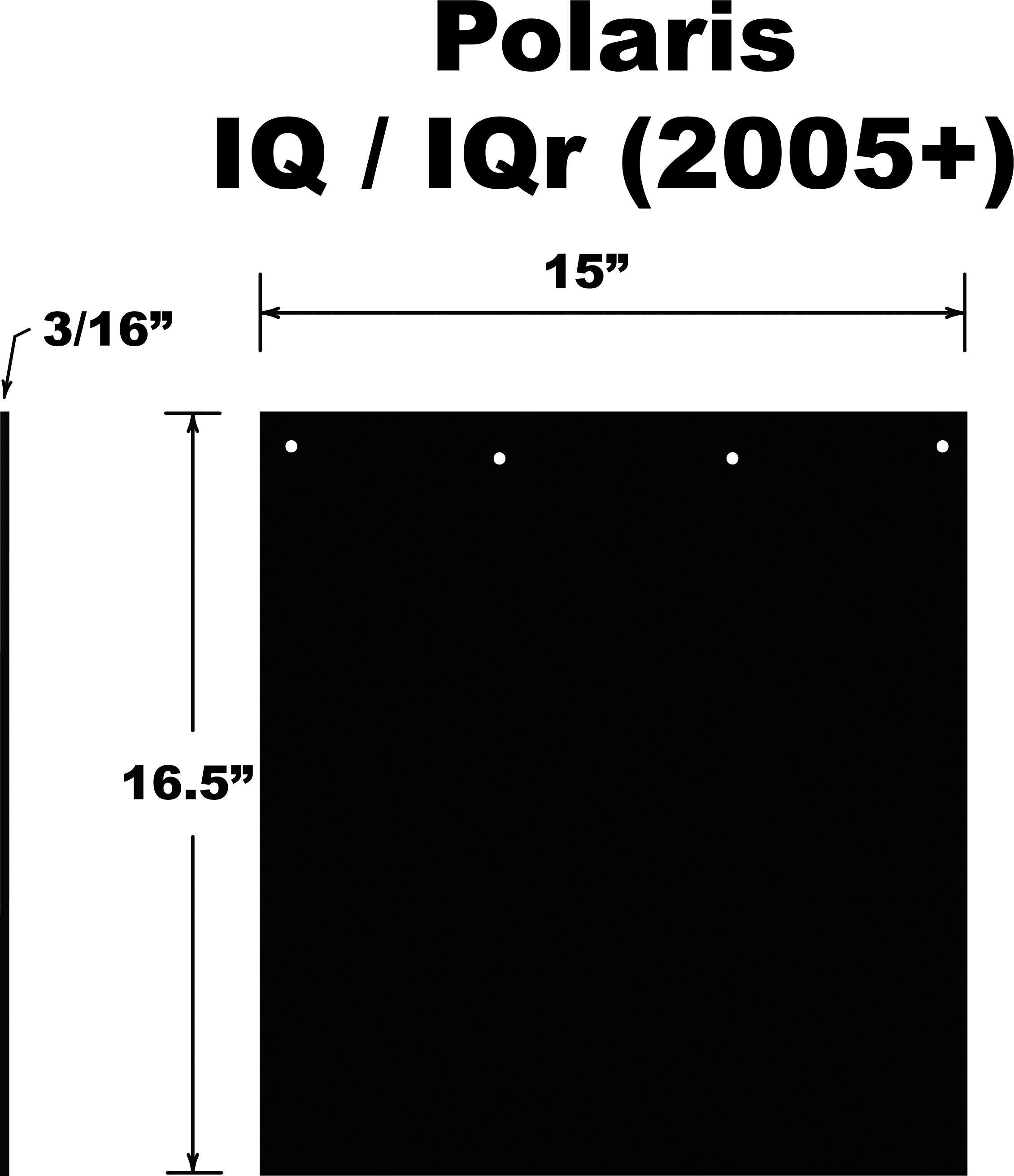 PDP Snow Flap SF01IQRPB - Click Image to Close