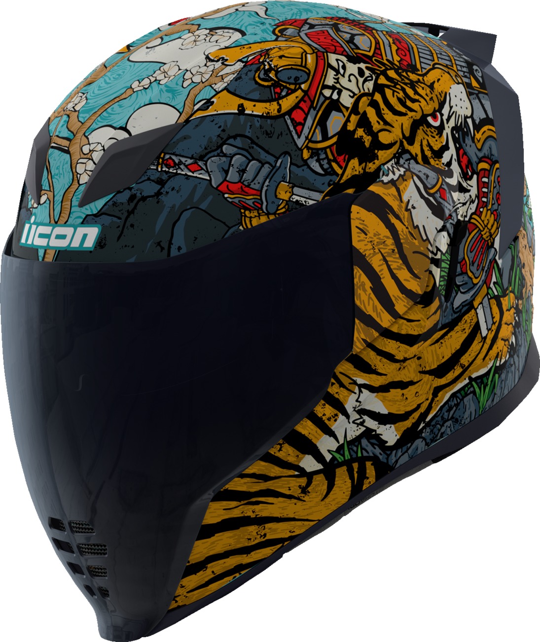 ICON Airflite Edo MIPS Helmet - Multi, M - Full-face helmet with MIPS protection - Click Image to Close