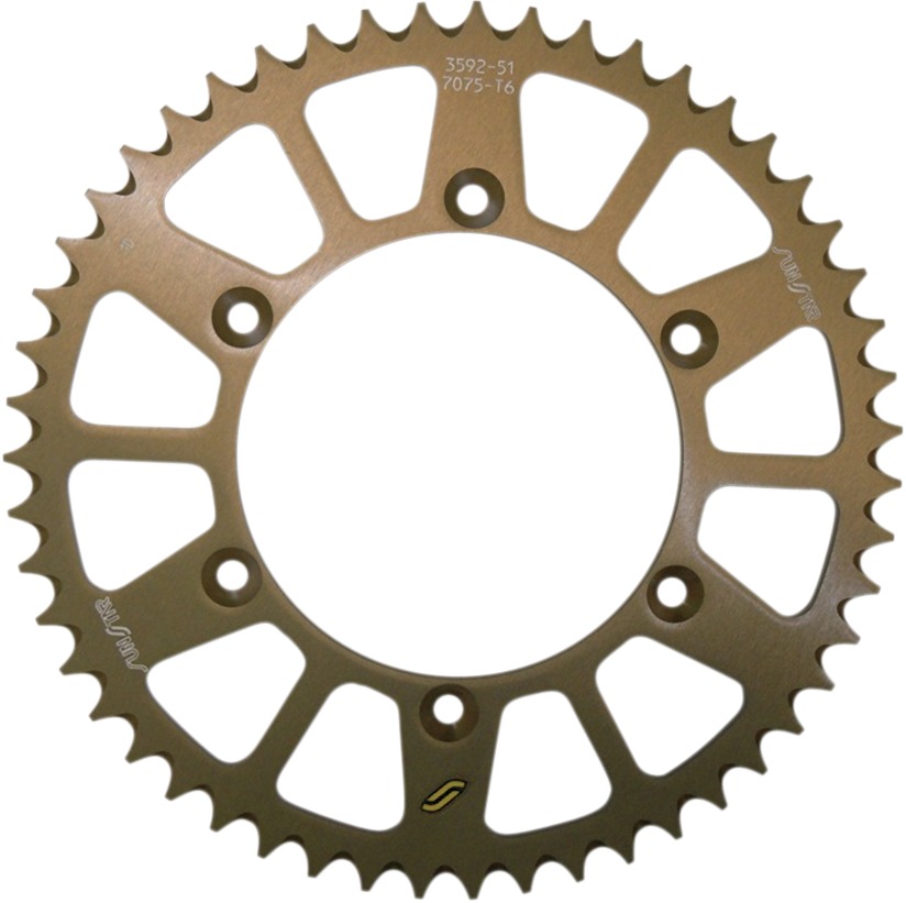 Works Triplestar Aluminum Rear Sprocket 50T - For 83-20 Yam Hon - Click Image to Close