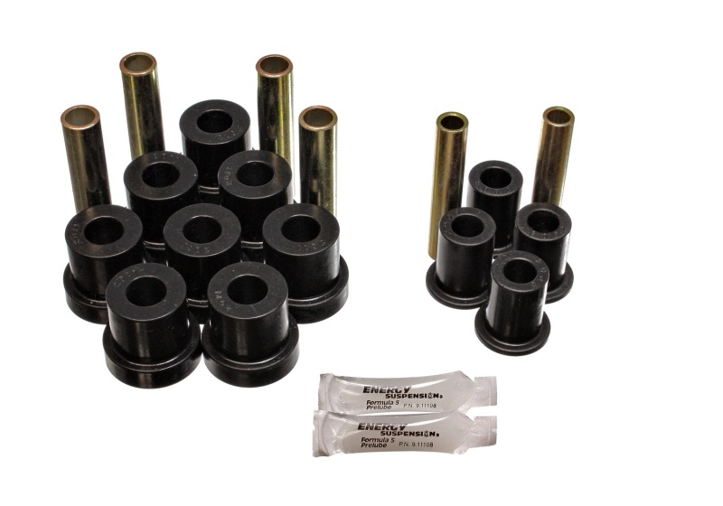 Energy Suspension Leaf Spring Bushing Set Black 3.2130G for GM 4WD - Click Image to Close