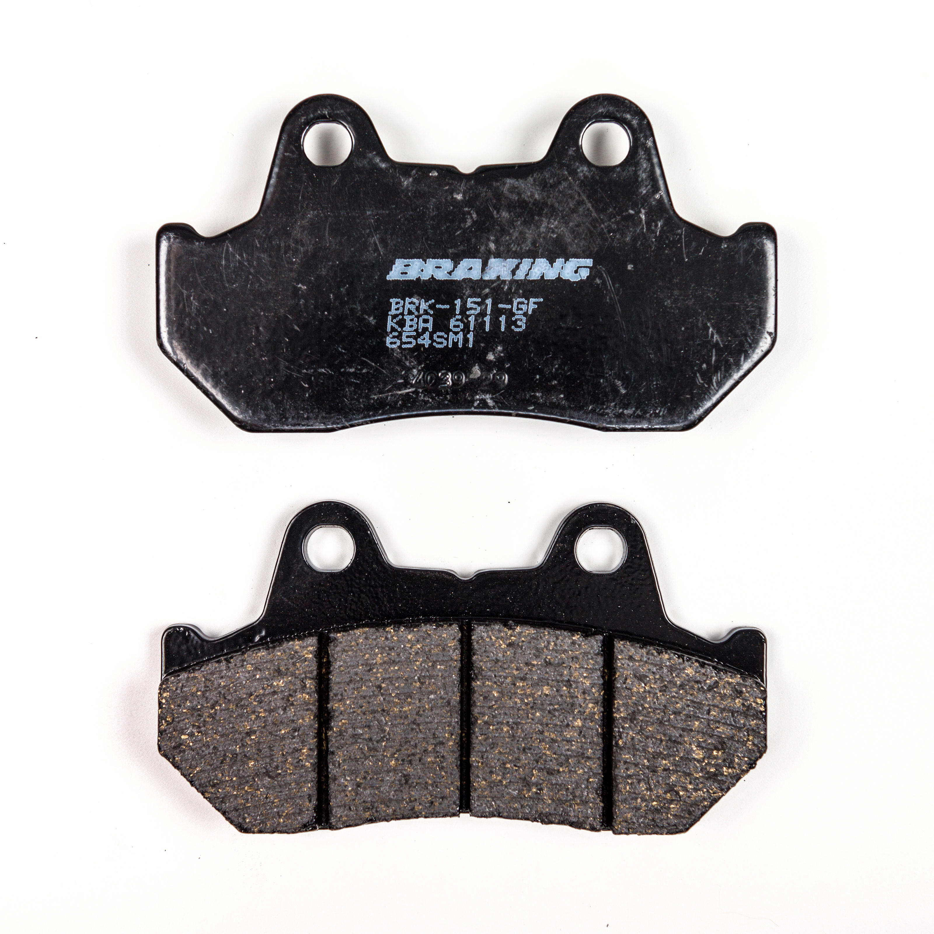Braking 654SM1 Semi-Metallic Brake Pad Set For Honda Models - Semi-metallic brake pads for select Honda motorcycles - Click Image to Close