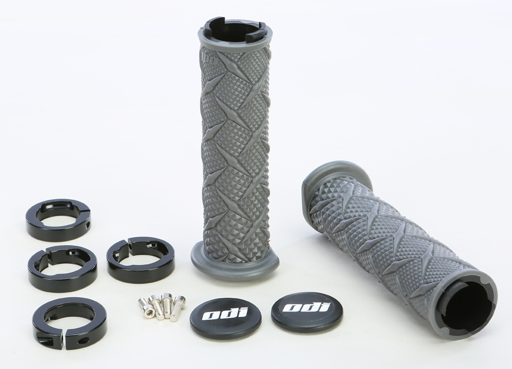 ODI ATV X-Treme Lock-On Grips Black/Grey - Lock-on grips for ATVs in black/grey - Click Image to Close
