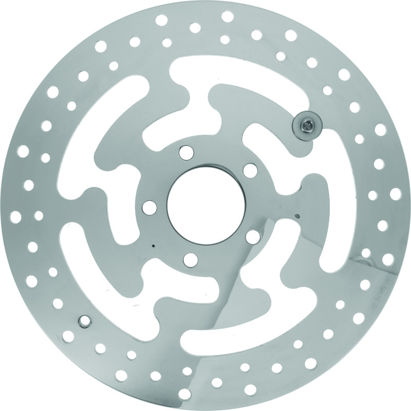 Bikers Choice 11.8in Polished Rear Brake Rotor Right For 08-16 Touring - Rear brake rotor, right, for 08-16 Harley Touring - Click Image to Close