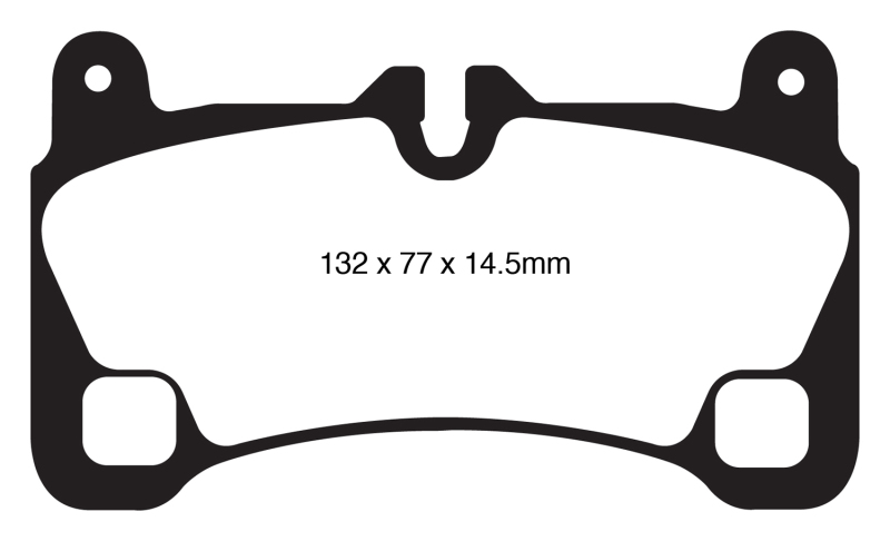 EBC Yellowstuff Rear Brake Pads DP41836R Fits 08 Porsche Cayenne 4.8 Turbo - Click Image to Close
