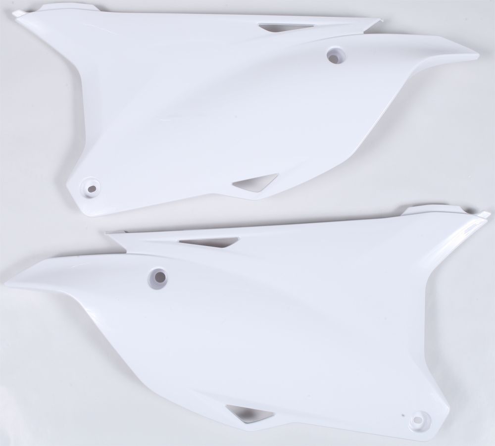 Plastic Side Number Plate - White - For 14-20 KX85 KX100 - Click Image to Close