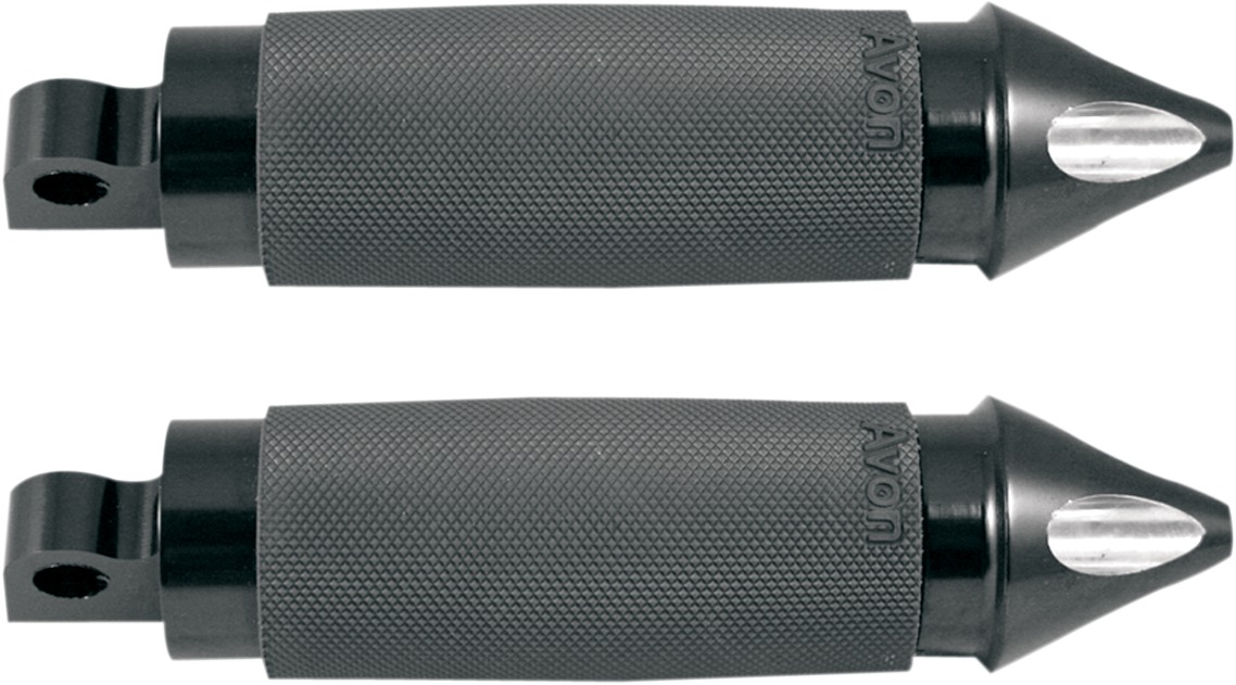 Avon Black Folding Air Cushioned Footpegs - Click Image to Close