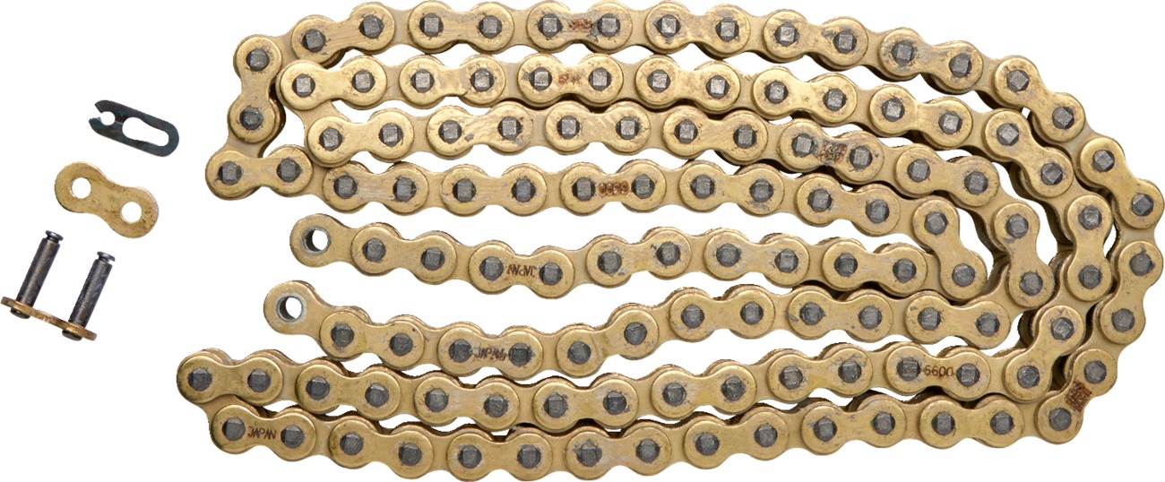 RK 428 MXZ4 Gold Chain 120 Link Motocross Off-Road - 120-link gold 428 chain for motocross/off-road - Click Image to Close
