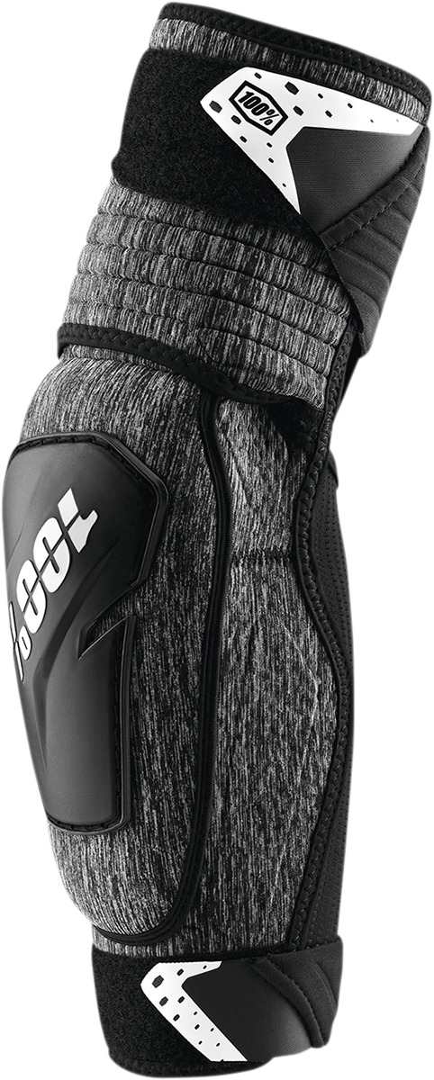 100% Fortis Elbow Guards S/M Heather Gray Black White Unisex - Hybrid elbow protection with CE Level 1 certification - Click Image to Close
