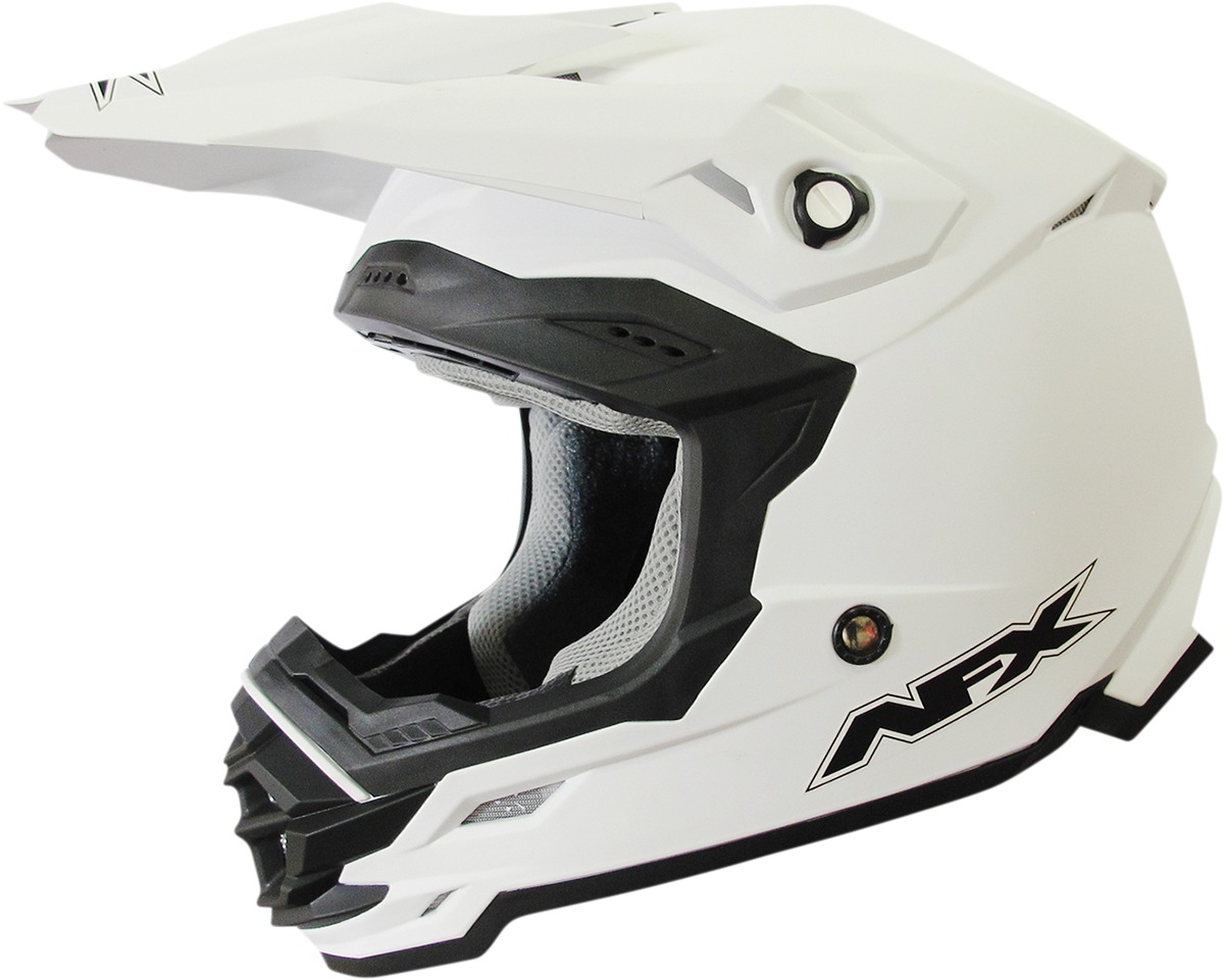 FX-19R Full Face Offroad Helmet Matte White X-Large - Click Image to Close