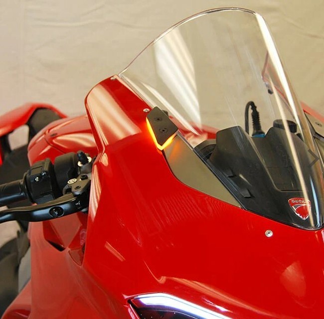 Mirror Block Off Turn Signals by NRC Fits 20-24 Ducati Panigale V2 - Click Image to Close