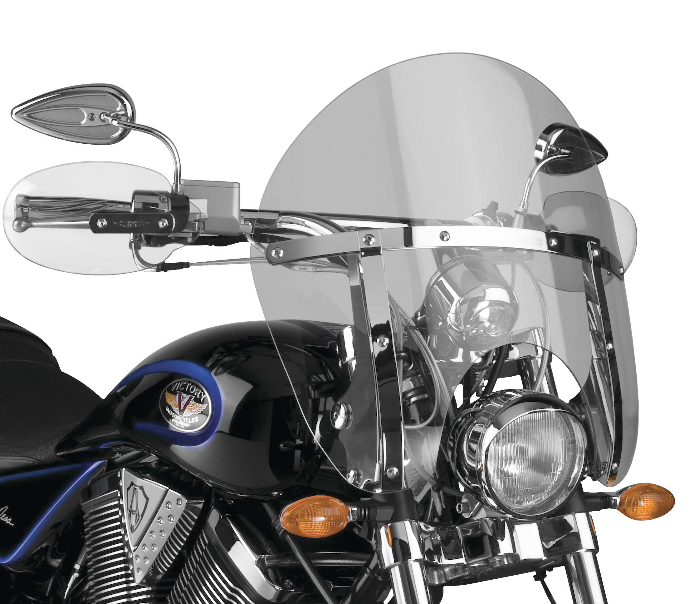 Switchblade Windshield Chopped - Smoke Tint - Click Image to Close