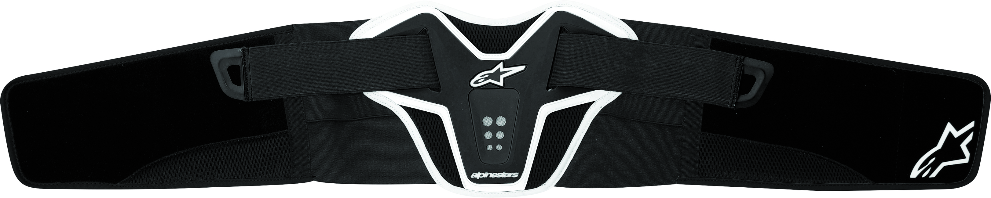Alpinestars Saturn Kidney Belt Black/White OS - Lightweight kidney belt for offroad protection - Click Image to Close