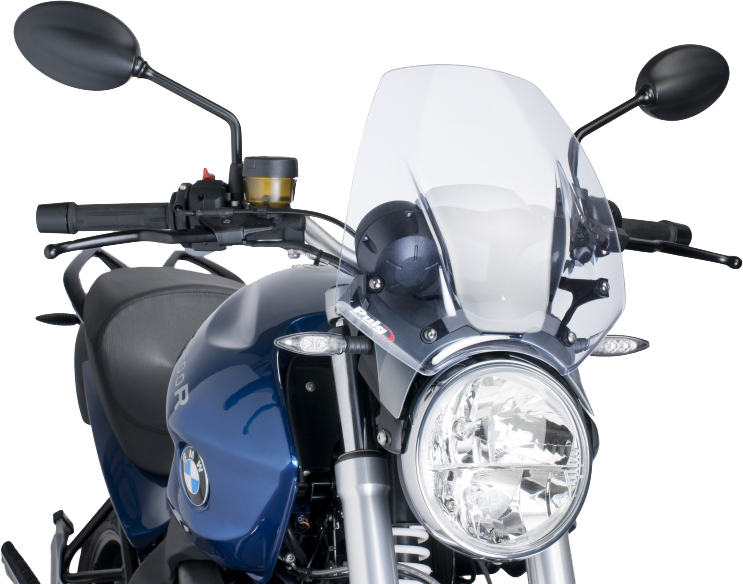 Clear Naked New Generation Windscreen - For 06-14 BMW R1200R - Click Image to Close