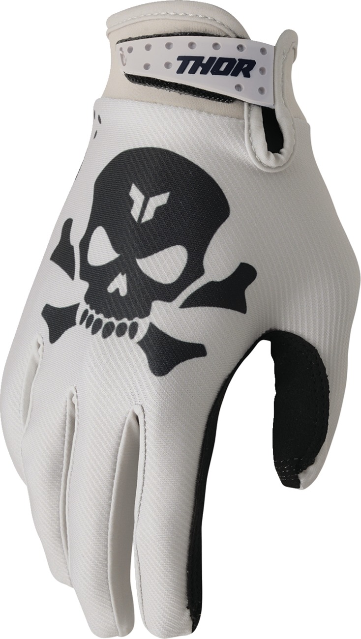 THOR LAUNCHMODE Gloves Men's XS Black/Sand - Men's XS gloves in Black/Sand by THOR - Click Image to Close