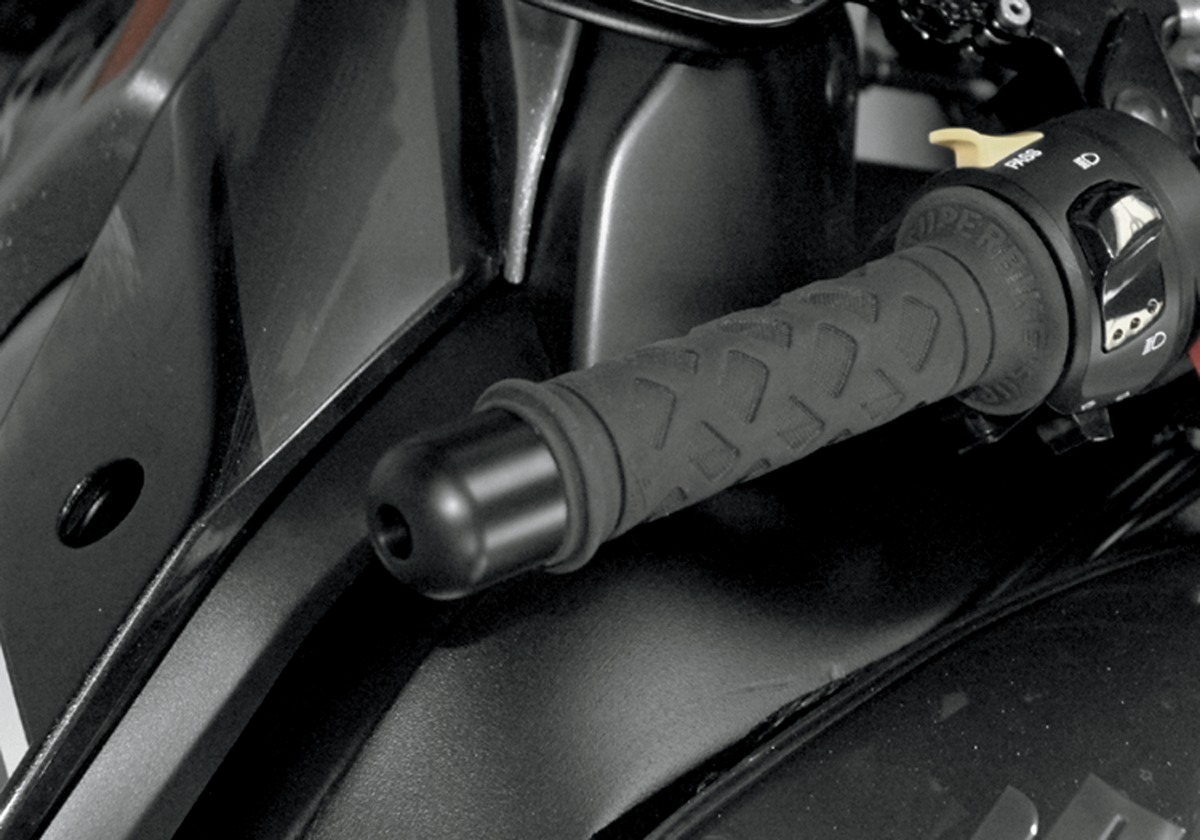 Vortex Bar-End Slider Black Fits Most Honda - Click Image to Close
